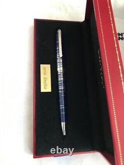 Cartier Constellation Blue Lacquer/Platinum Limited Edition Ballpoint Pen-Mint