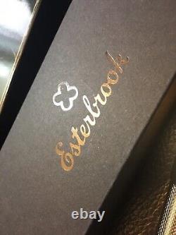 Esterbrook 24 Karat Club Estie Ballpoint Gold Plated Chevron Pen Limited Edition