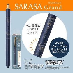 Limited PENUTS x ZEBRA SARASA Grand Knock Gel Ink ballpoint pen Set Of 4 0.5mm