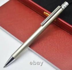 Limited edition 12 Cartier ballpoint pen, white gold, black, cute #8c2897