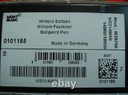 Montblanc Ballpoint Pen William Faulkner Limited Edition New In Box Sealed