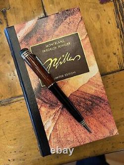 New Montblanc Friedrich Schiller Ballpoint Pen Limited Edition Boxes + Cert