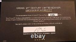 Solid Gold 21k-Cross Pen 21st Century Limited Edition- NEW (22 Out Of 170)