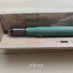 Travelers Company Brass Ballpoint Pen Limited Color Factory Green #bbaa8c