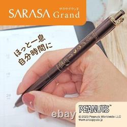 Ensemble de 4 stylos à bille à encre gel Limited PENUTS x ZEBRA SARASA Grand Knock 0.5mm