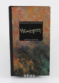 Stylo à bille édition limitée Hemingway Montblanc Meisterstuck NIB modèle 28603