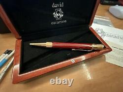 Stylo bille édition limitée David Oscarson Red And Gold 06/88